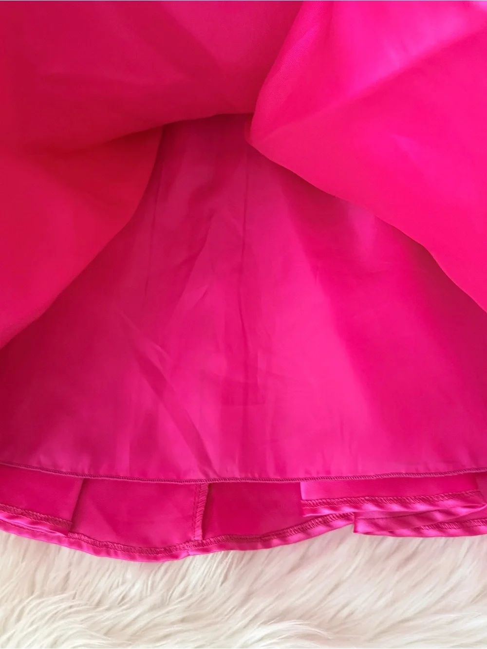B Darlin Fit and Flare Hot Pink Mini Dress 5/6 - Picture 5 of 8